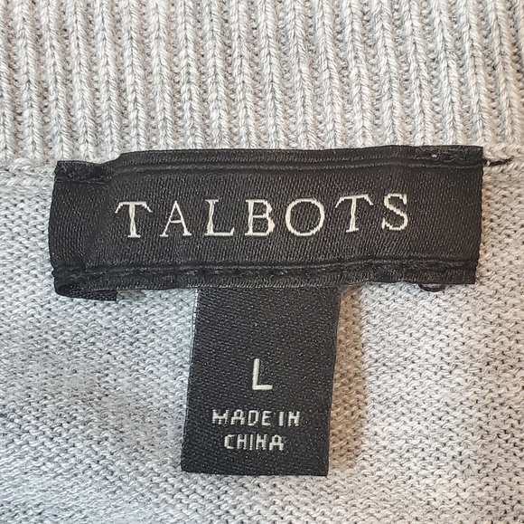 Talbots Cotton Rhinestone Embellished Top - Picture 7 of 8